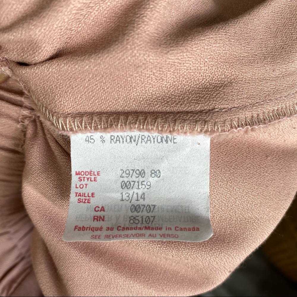 VTG Tribal Vintage Dusky Pink Embroidered Vest & Pants - Picture 7 of 14